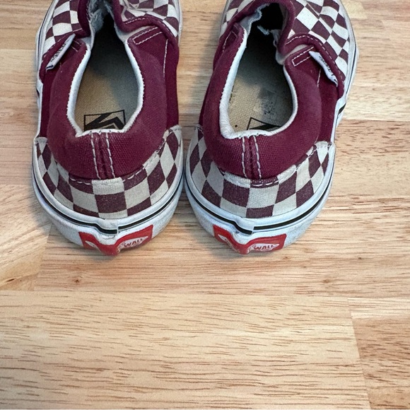 Kids, vans, 12.5, slip on, checkered, skate shoe. School. Play, good used cond - Picture 2 of 6